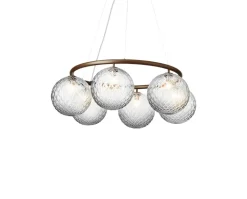 Miira 6 Circular Ljuskrona | Dark Bronze/Optic Clear