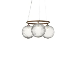 Miira 3 Circular Ljuskrona | Dark Bronze/Optic Clear