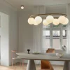 Miira 8 Oval Ljuskrona | Brass/Opal