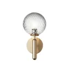 Miira Vägglampa | Brass/Optic Clear