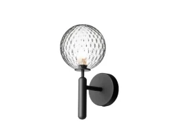 Miira Vägglampa | Rock Grey/Optic Clear