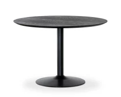 Miles Matbord Ø110 | Svartbets | Trumpetfot