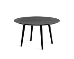 Miles Soffbord Ø80 | Svartbets | Träben