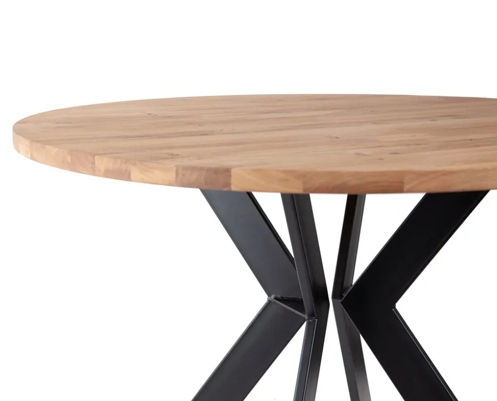 Monogram Steel Matbord | Runt