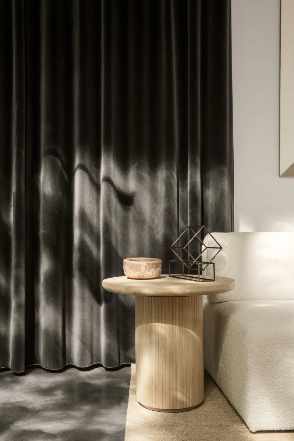 Moon Loungebord Ø60 Såpad Ek