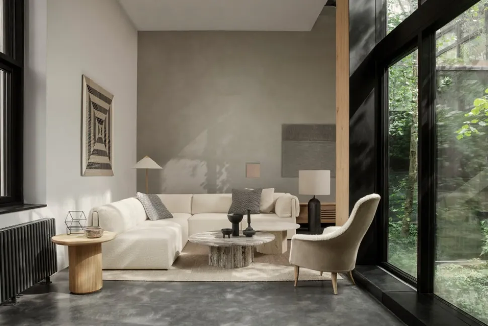 Moon Loungebord Ø60 Såpad Ek