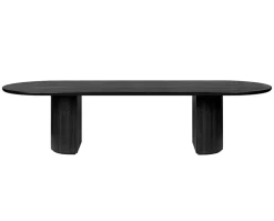 Moon Matbord Ellips 290 | Brun-/Svartbetsad Ek