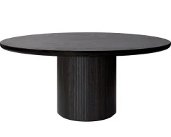 Moon Matbord Runt Ø150 | Brun-/Svartbetsad Ek