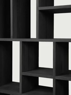 M-Rack Hylla | Svart Ek | 104 cm
