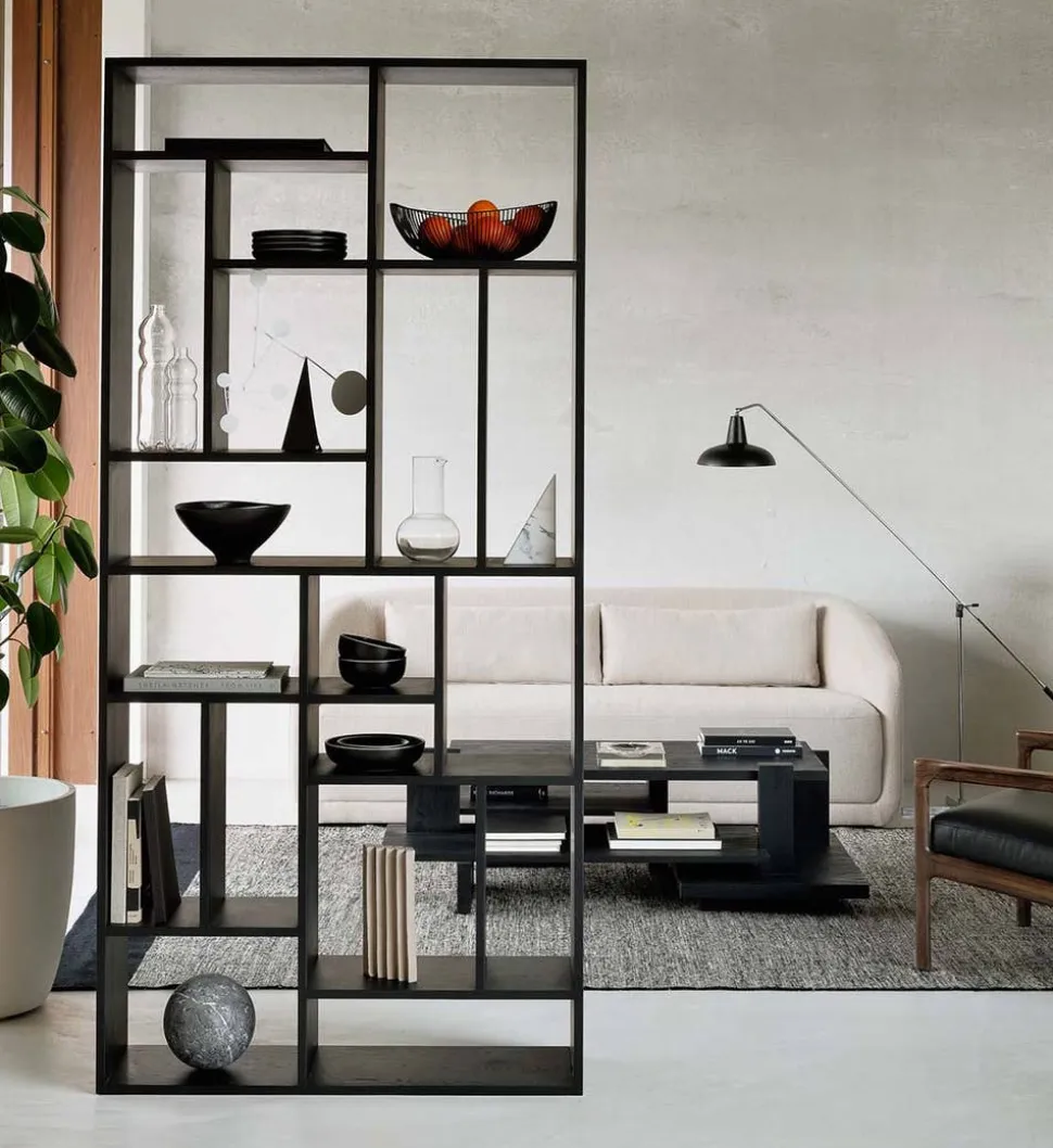 M-Rack Hylla | Svart Ek | 104 cm
