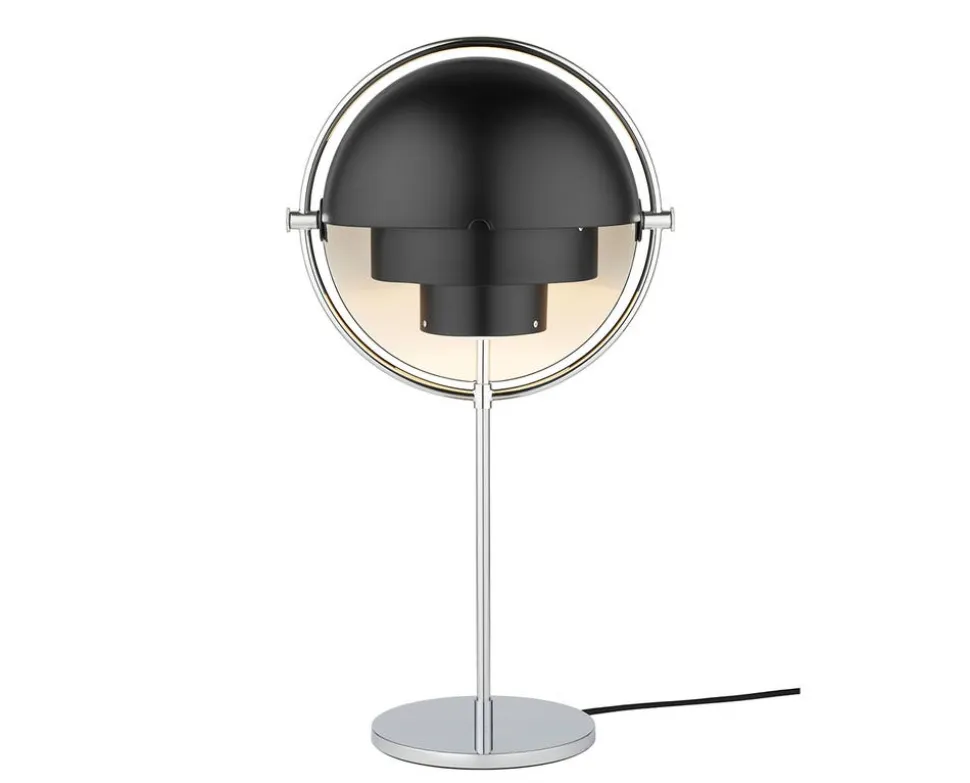 Multi-Lite Bordslampa | Krom, Svart