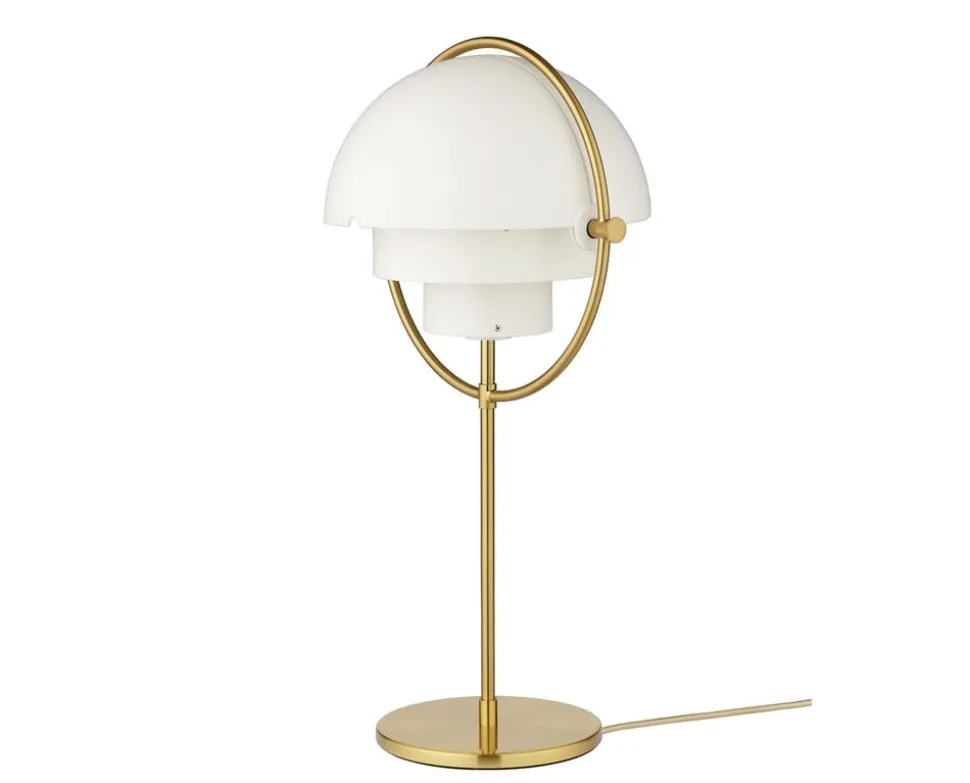 Multi-Lite Bordslampa | Mässing, Vit