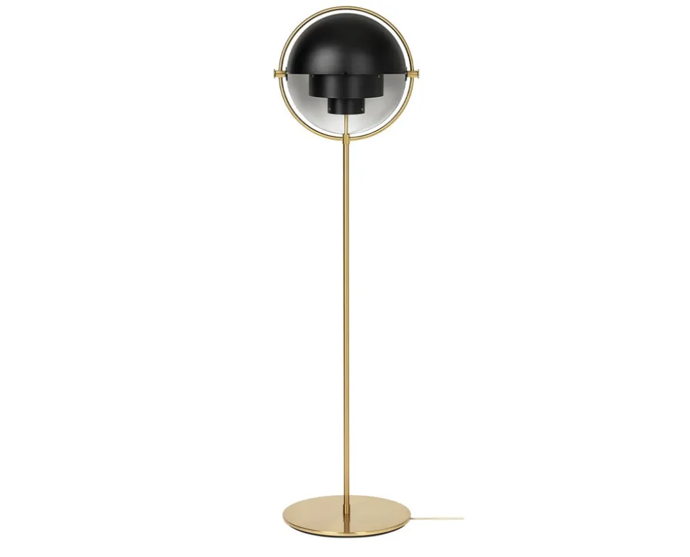 Multi-Lite Golvlampa Mässing | Svart