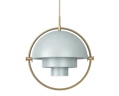 Multi-Lite Pendel | Mässing, Sea Grey Semi Matt