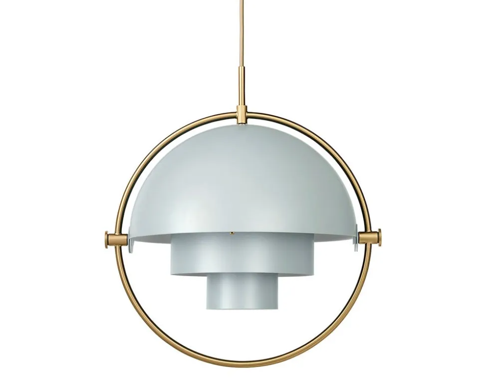 Multi-Lite Pendel | Mässing, Sea Grey Semi Matt