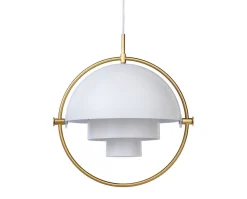 Multi-Lite Pendel | Mässing, White Semi Matt
