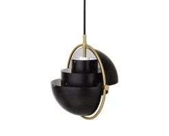 Multi-Lite Pendel Small | Mässing, Black Semi Matt