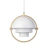 Multi-Lite Pendel Small | Mässing, White Semi Matt