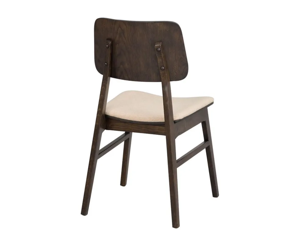 Nagano Stol | Brun ek/beige