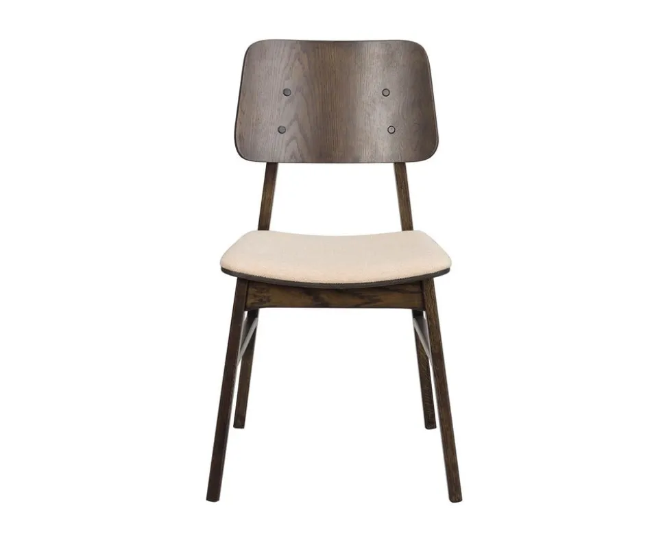 Nagano Stol | Brun ek/beige