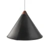 Namibia Pendellampa Läder Black