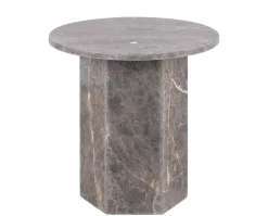 Naxos Lampbord | Mattbrunlackerad Marmor
