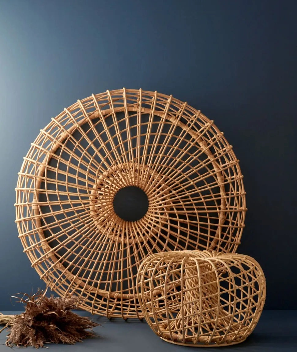 Nest Soffbord/ Fotpall | Natur Ø67