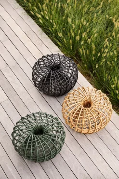 Nest Soffbord/ Fotpall | Natur Ø67