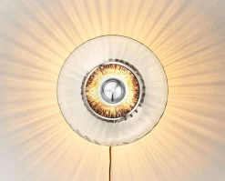 New Wave Optic Vägglampa | Clear/ Silver