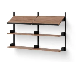 New Works Office Hylla 900 | Valnöt/ Svart