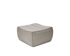 N701 Fotpall | Tyg ECO Ecru