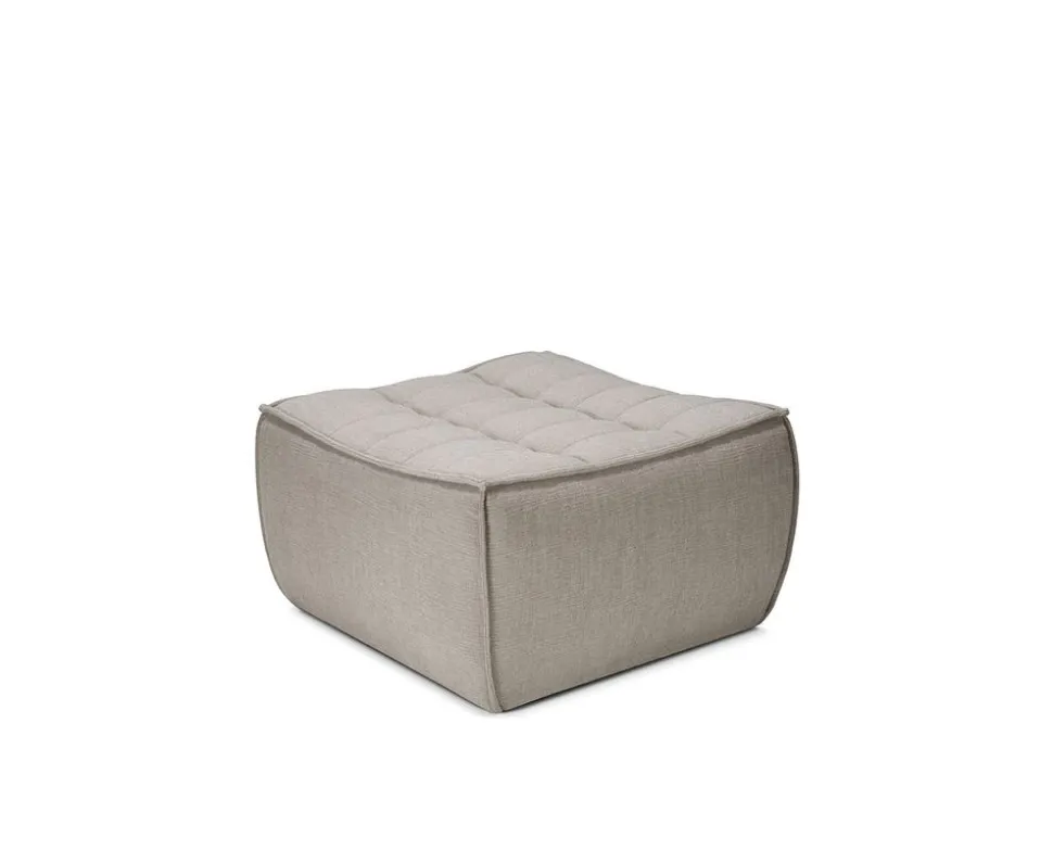 N701 Fotpall | Tyg ECO Ecru