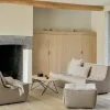 N701 Fotpall | Tyg ECO Moss