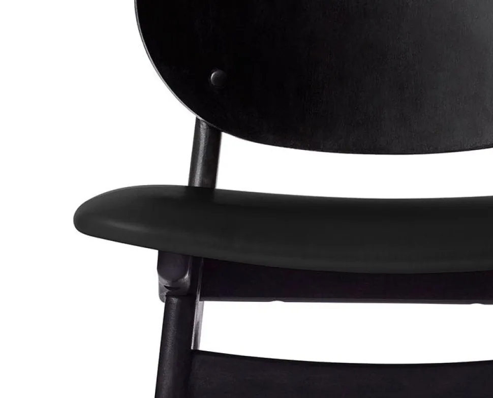 Noble stol Black Leather, black beech