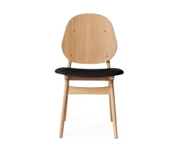 Noble stol Black Leather, oak