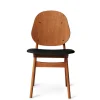 Noble stol Black Leather, teak oak