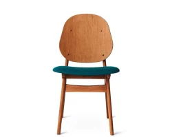 Noble stol Dark Turqouise, teak oak