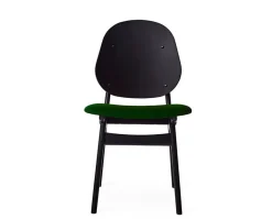 Noble stol Moss Green, black beech