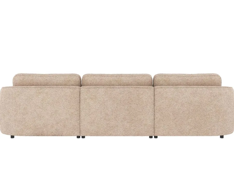 Norris Soffa 4-Sits Schäslong H | Ljusbeige
