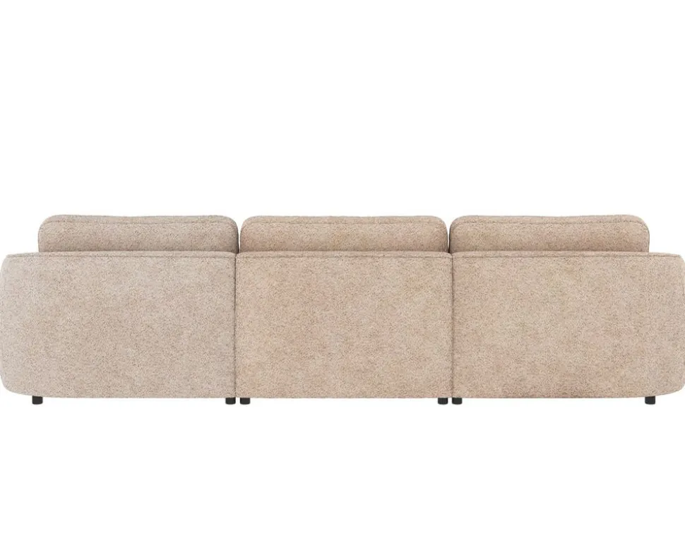 Norris Soffa 4-Sits Schäslong V | Ljusbeige