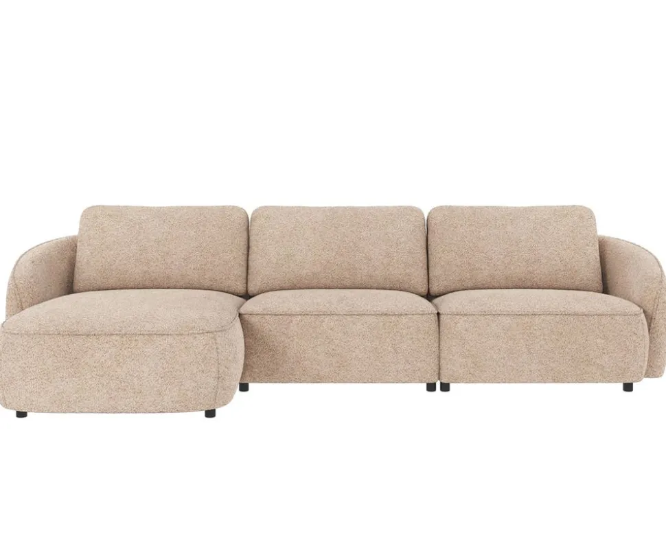 Norris Soffa 4-Sits Schäslong V | Ljusbeige