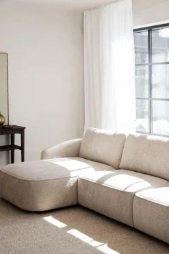 Norris Soffa 4-Sits Schäslong V | Ljusbeige