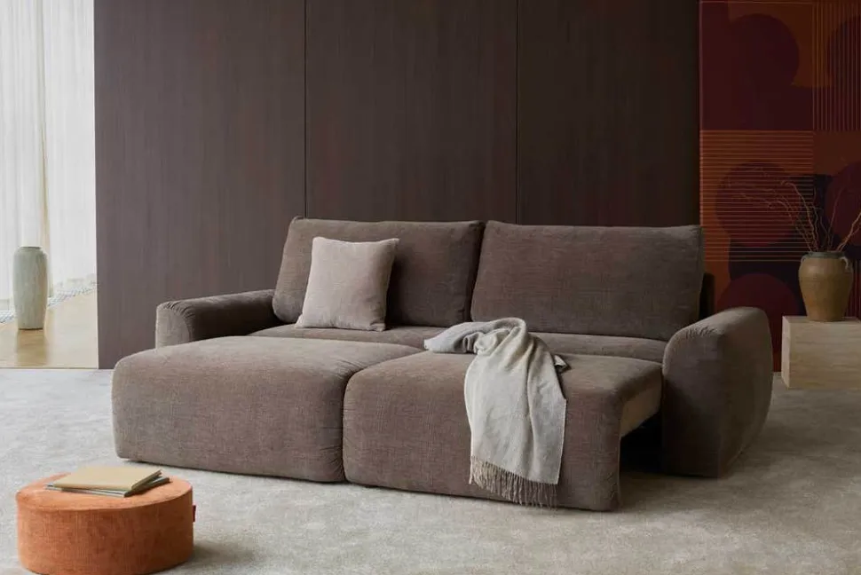 Norum Bäddsoffa | Chunky Armstöd | 417 Esina Mocha