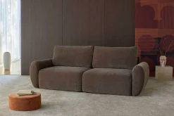 Norum Bäddsoffa | Curve Armstöd | 411 Esina Cedar Brown