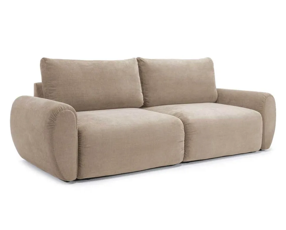 Norum Bäddsoffa | Curve Armstöd | 417 Esina Mocha