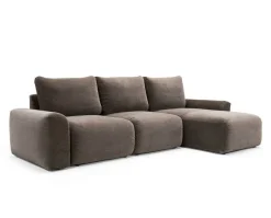 Norum Bäddsoffa Divan, Höger | Chunky Armstöd | 411 Esina Cedar Brown