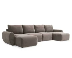 Norum Bäddsoffa U-Form | Curve Armstöd | 411 Esina Cedar Brown