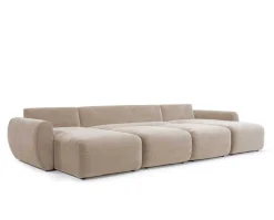 Norum Bäddsoffa U-Form | Curve Armstöd | 417 Esina Mocha