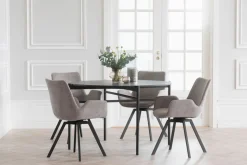 Norwell Karmstol m Snurr | Beige