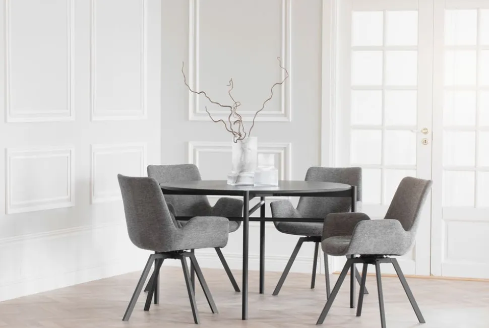 Norwell Karmstol m Snurr | Grå